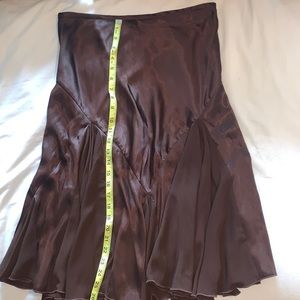 Women’s 8 skirt brown casual dress